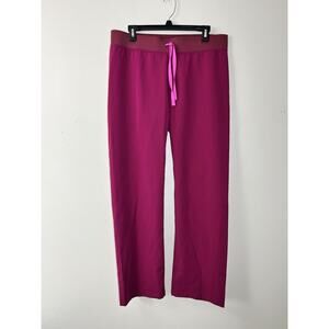 Figs Women's Pants in Pink and Red